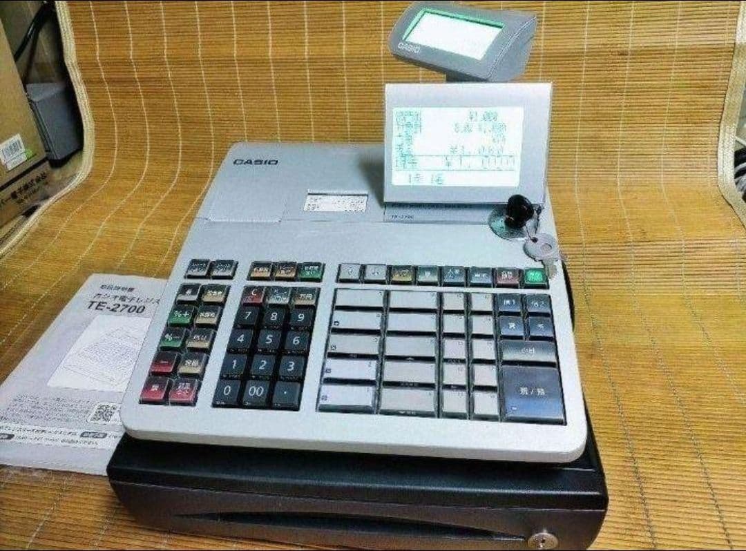 カシオレジスター　TE-2700　フル設定込み　PC連携　7211172