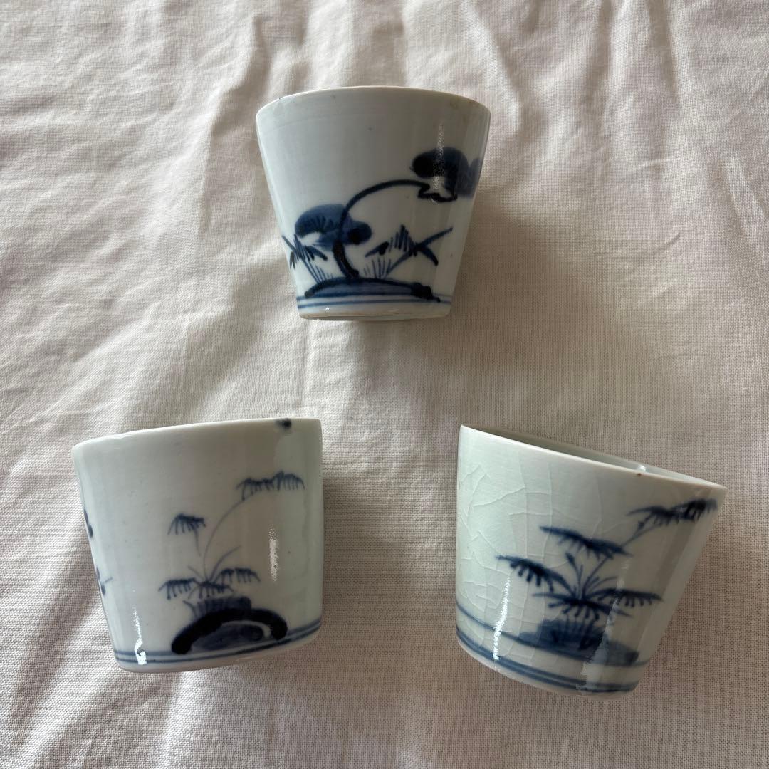 骨董　蕎麦猪口　湯呑み　3個セット