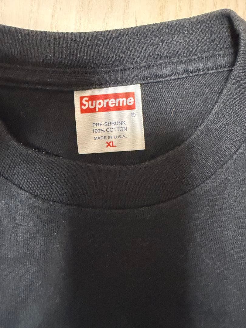 Supreme ロゴ　Tシャツ XL ブラック