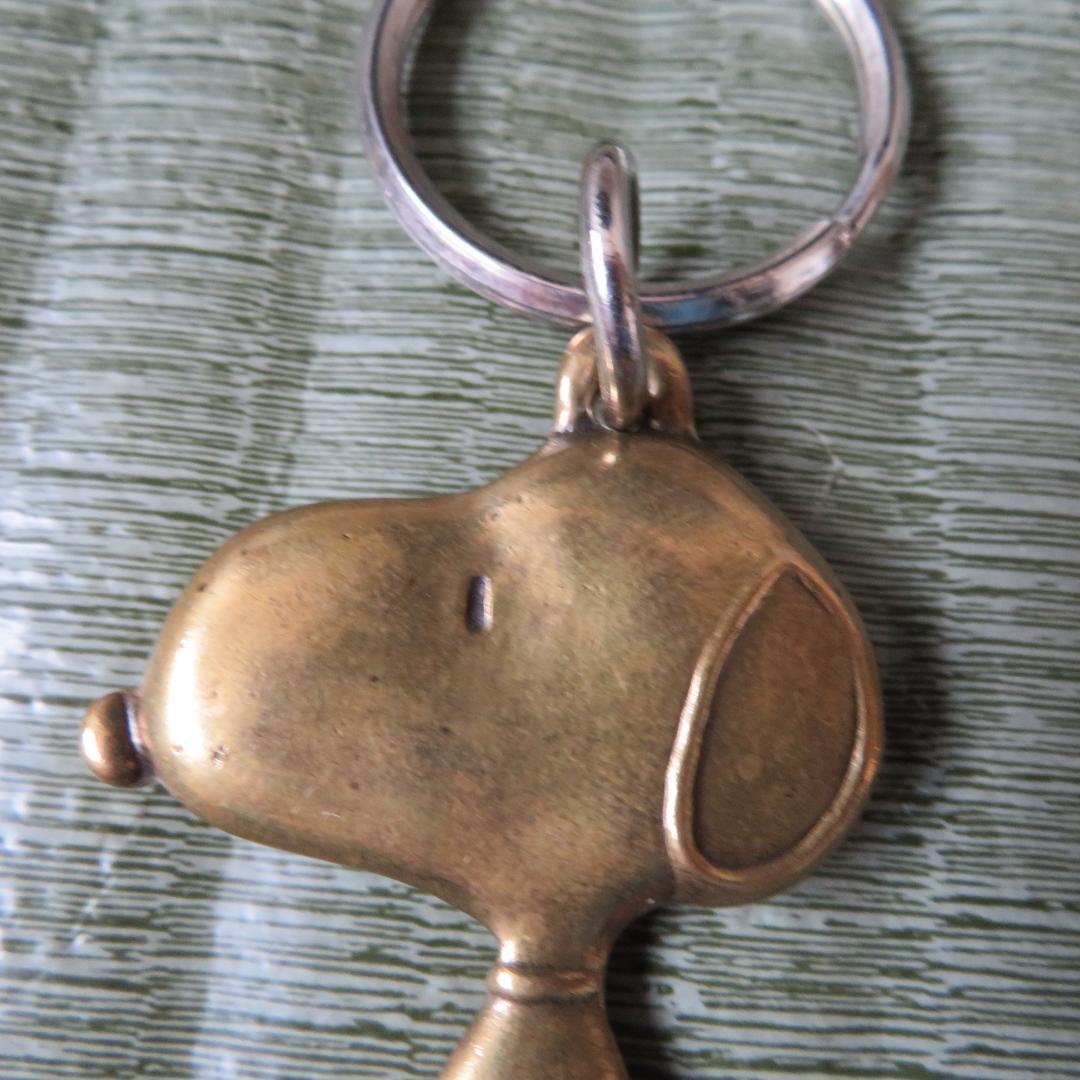 レトロ　スヌーピー SNOOPY 　真鍮　キーホルダー　　ヴィンテージ