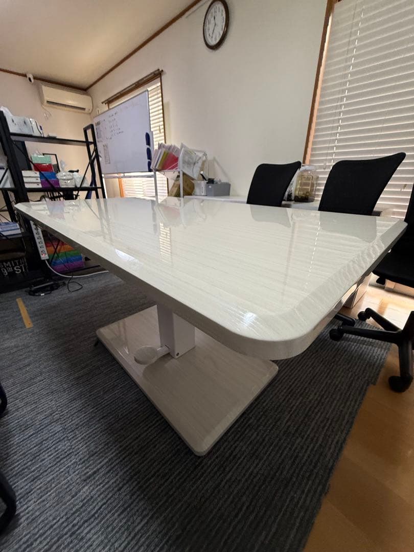 シギヤマ家具　ダイニングテーブル　昇降式リビングテーブル　リビングテーブル