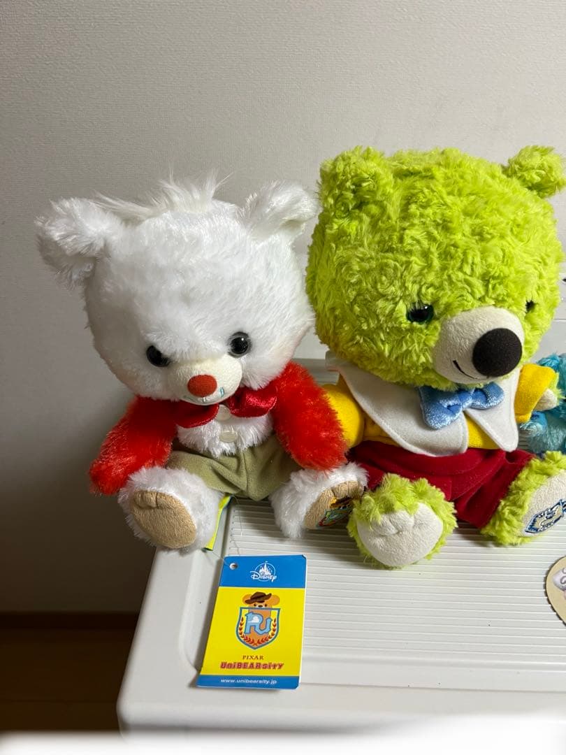 ユニベアシティぬいぐるみ、ぬいぐるみストラップセット、スポーク、マイク、サリー