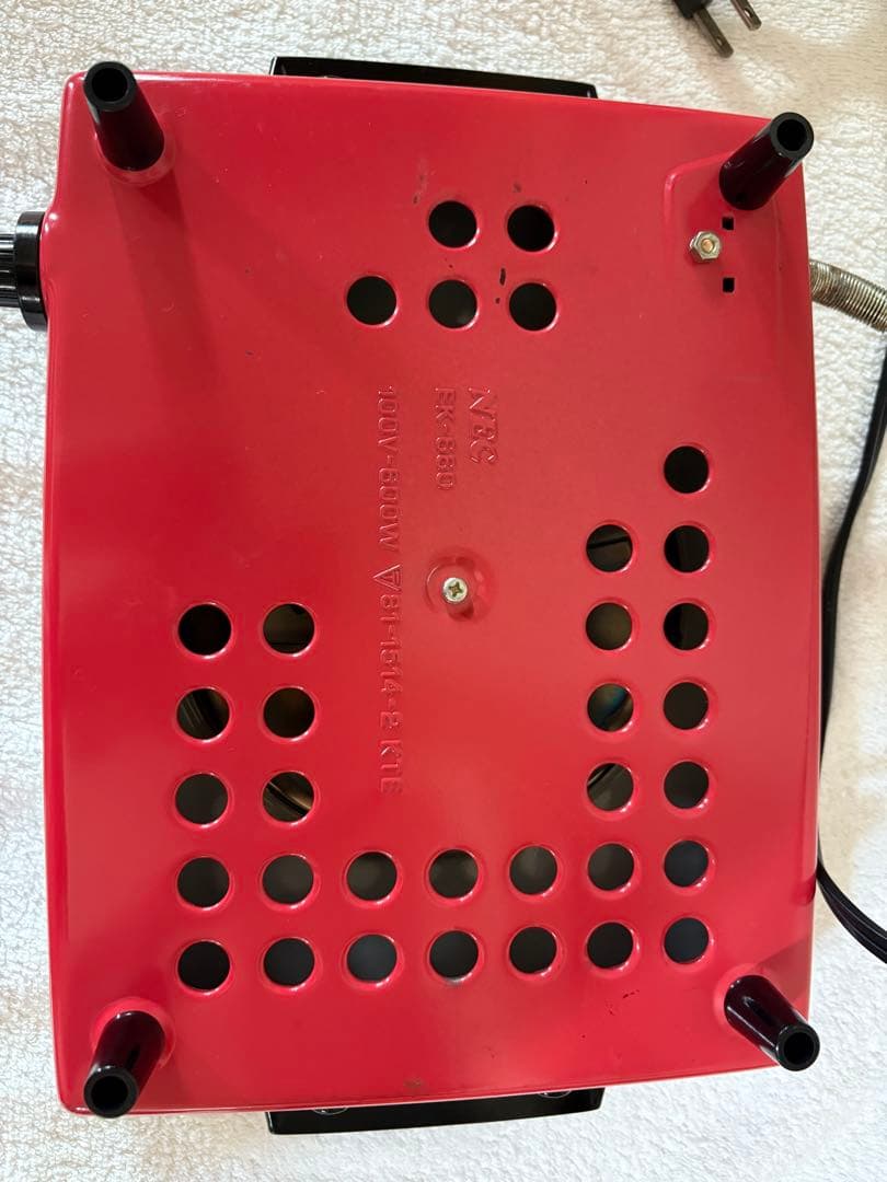 【レトロ家電・ジャンク品】NEC 電気コンロ EK-660 4段スイッチ付