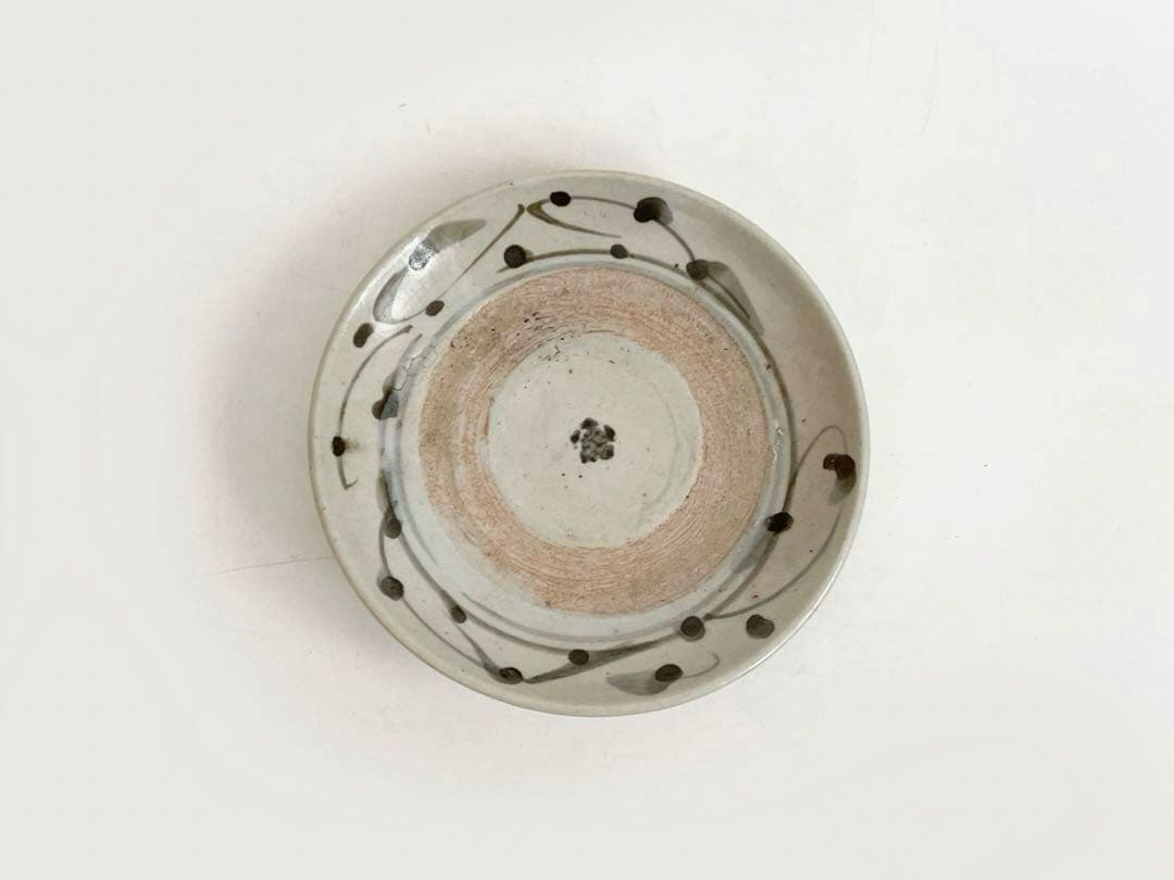 骨董　アンティーク　くらわんか　波佐見　染付　唐草文様　小皿　初期伊万里　民芸