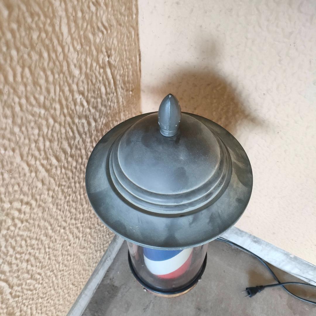 サインポール　理容　床屋　中古　オーバーホール済　電球新品　モーター新品