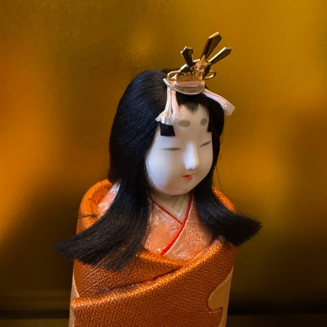 最終値下げ！真多呂人形　男雛30㎝女雛25㎝　雛人形　木目込人形　金屏風と飾り台