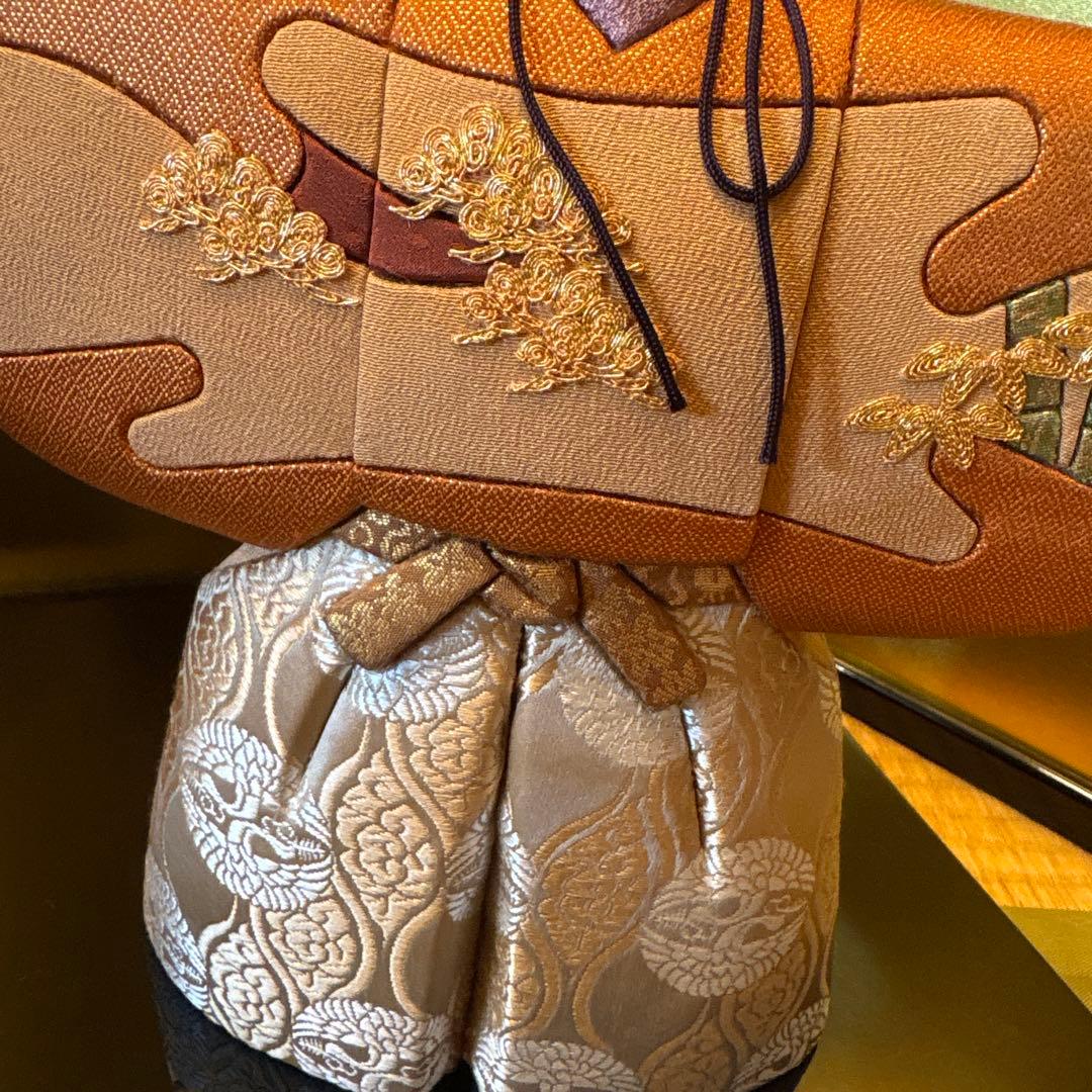 最終値下げ！真多呂人形　男雛30㎝女雛25㎝　雛人形　木目込人形　金屏風と飾り台