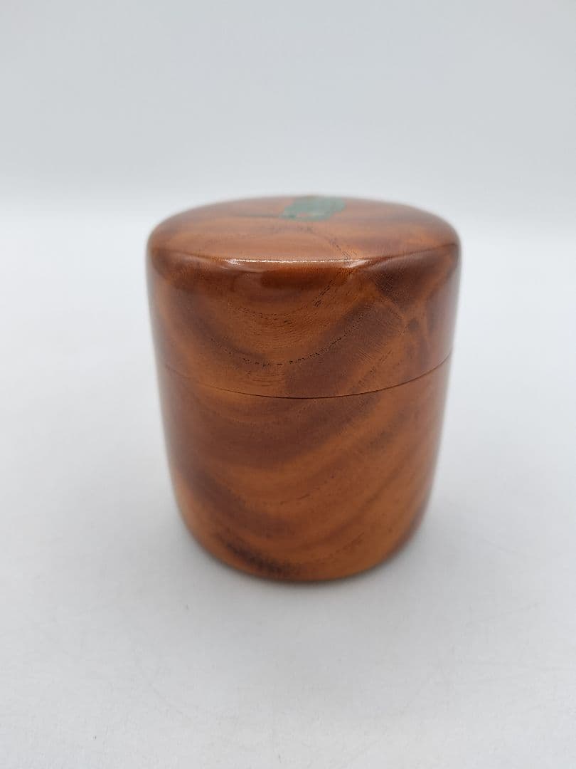 c666 寸胴茶器 﨔 翡翠蒔絵 中村宗悦 木箱 茶道具 古物