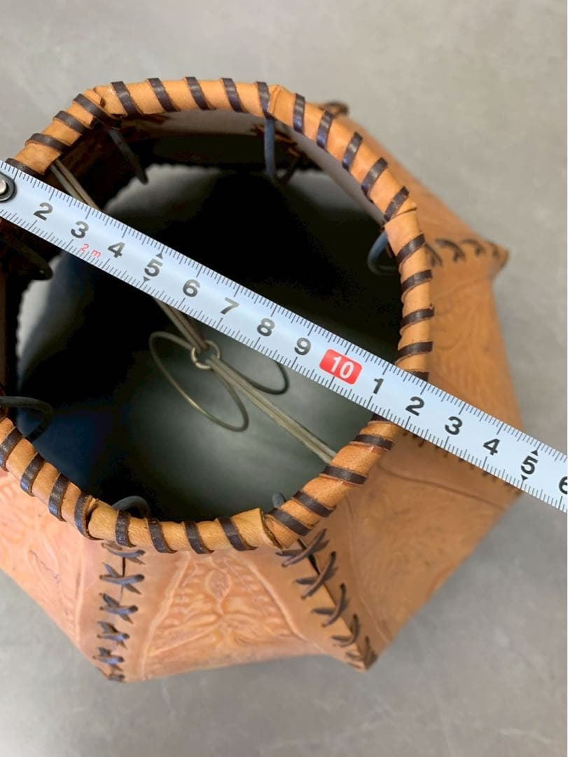 アンティーク レザー 牛革 ランプ