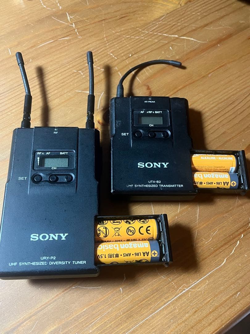 SONY UWP-V1 UTX-B2 URX-P2 ワイヤレスマイク送受信機