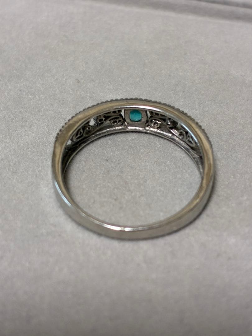 く*研様 パライバ トルマリン 0.16ct Pt900 リング