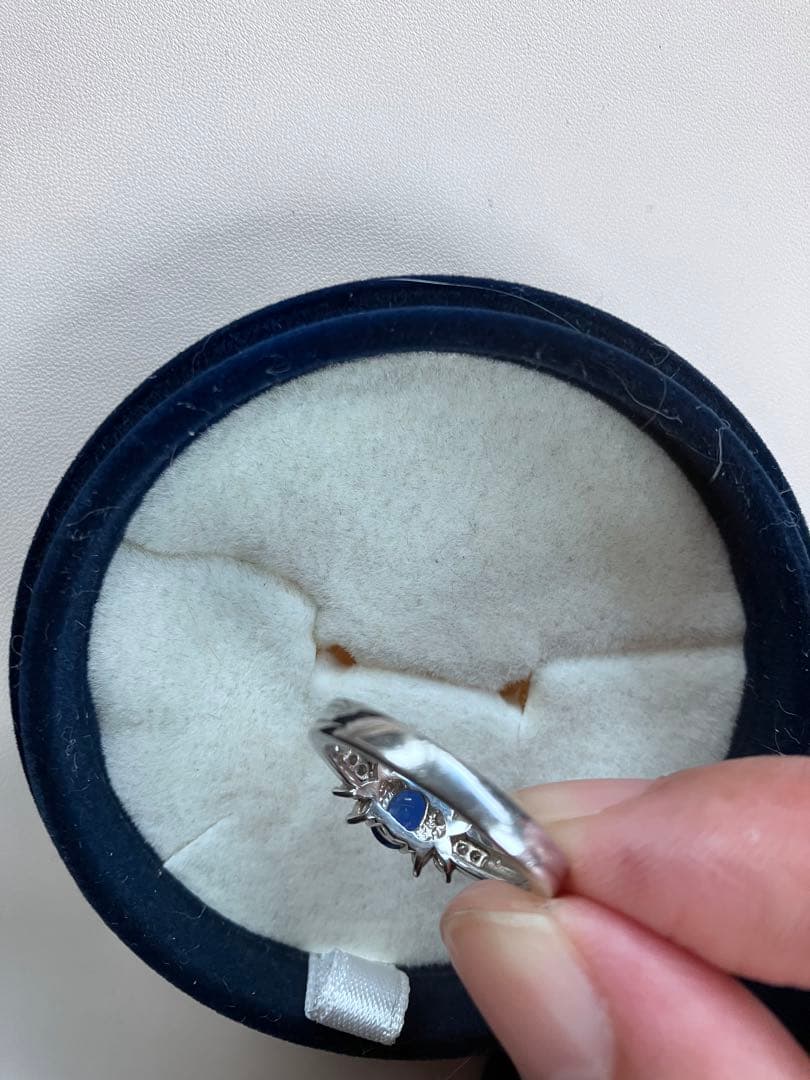 天然石指輪　リング　ブルー