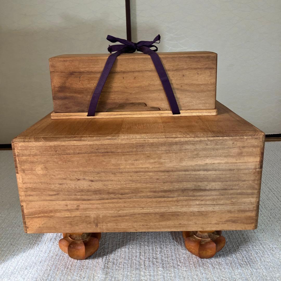 へそ　本榧　囲碁盤　碁石　脚付盤　蛤白 那智黒　はまぐり碁石　セット