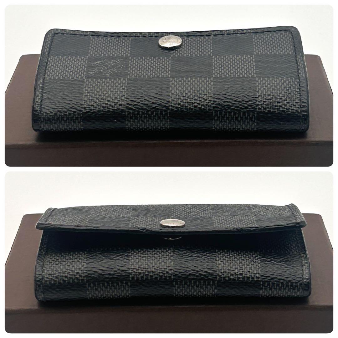 極美品✨ルイヴィトン 6連 キーケース ダミエ グラフィット ミュルティクレ6