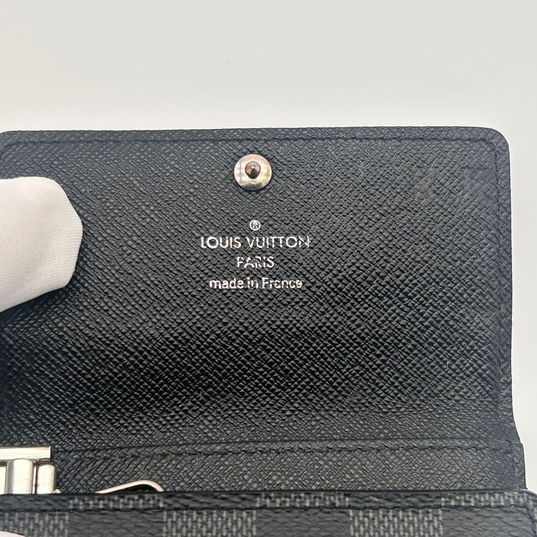 極美品✨ルイヴィトン 6連 キーケース ダミエ グラフィット ミュルティクレ6