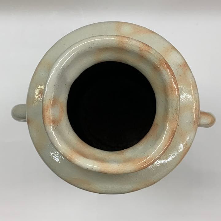 【花入21】萩6  御本手　耳付　彩雲窯　高さ22㎝