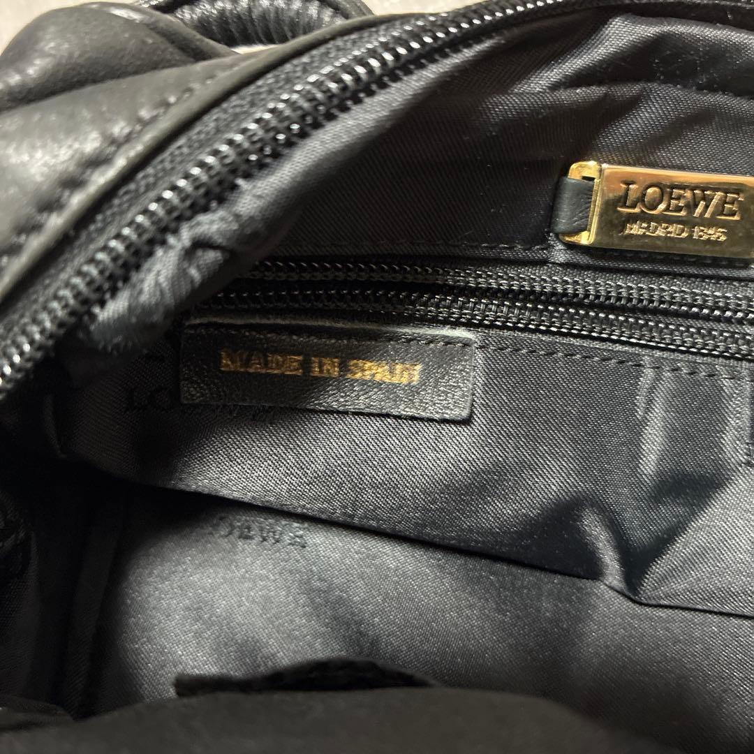 LOEWEロエベ ミニバッグ アナグラム 黒