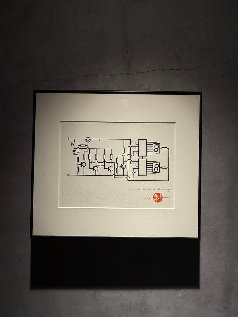 希少　宮島達男　89\" シルクスクリーンEdition限定3 印　直筆サインあり