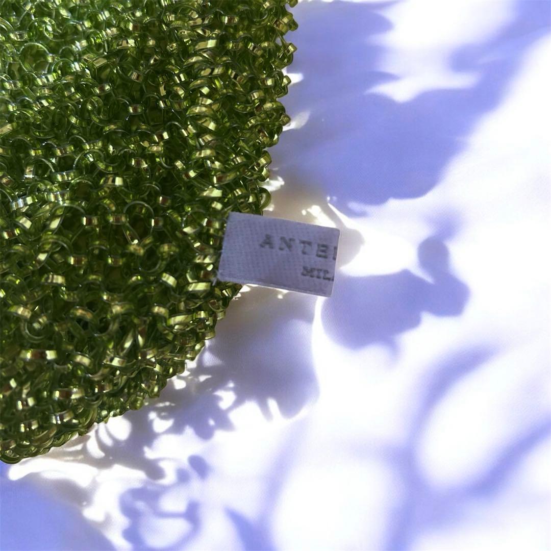 【希少】 ANTEPRIMA ワイヤーバッグ ハンドバッグ　グリーン