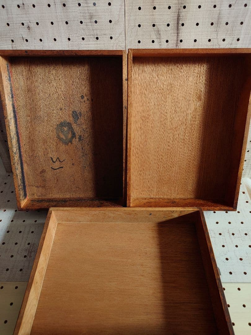 昭和レトロ 古家具 4段 木製小引き出し アンティーク 書類棚　マルニ