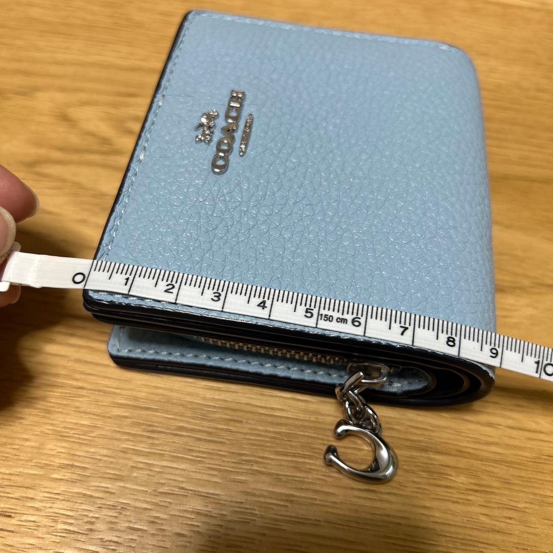 coach 二つ折り財布(空色)未使用品