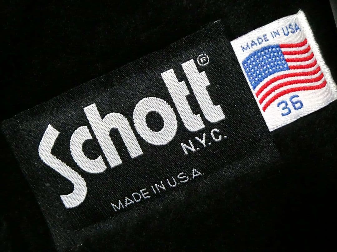 廃盤！ライナー付き完品！激レア品番652！ショット襟付シングルライダース36