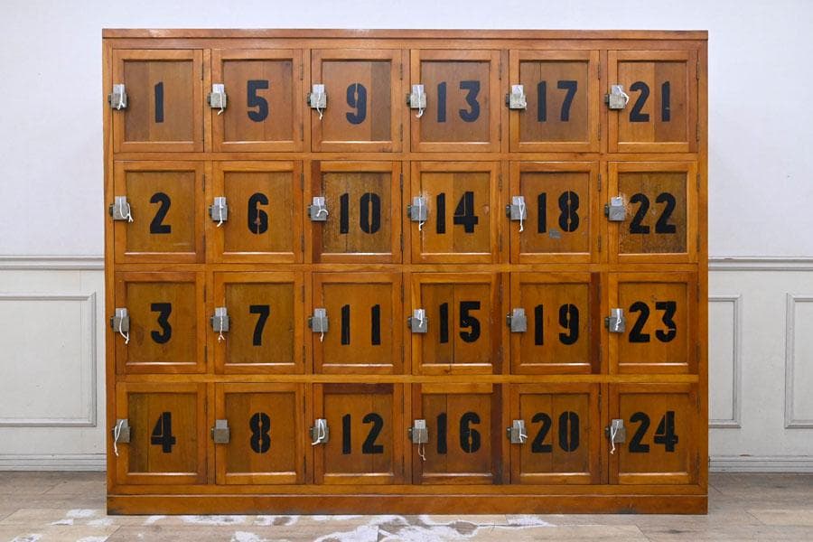 NH11 超稀少 昭和レトロ アンティーク 銭湯 女湯　総無垢 鍵付き