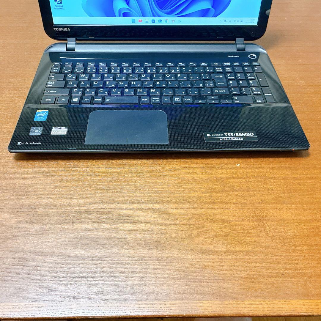 SSD256GB/8GB/Win11/DVD/カメラ/i7/東芝ノートPC