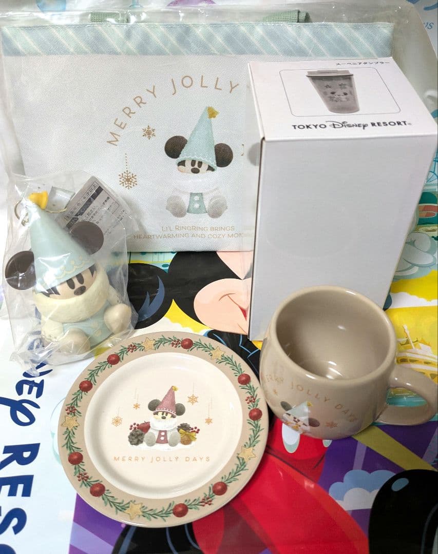 ディズニー リルリンリン クリスマス2025 スーベニア 5点セット品