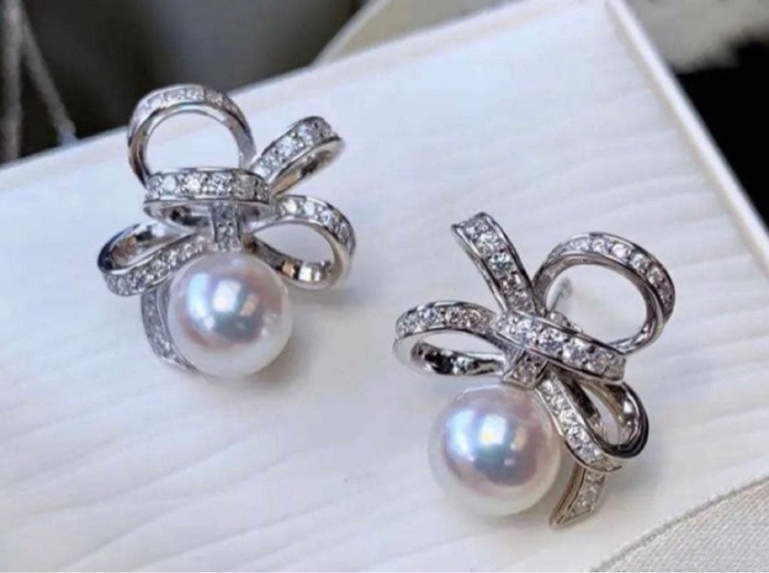 最高級　アコヤパールピアス　特別セール品　定価39800円　訳あり