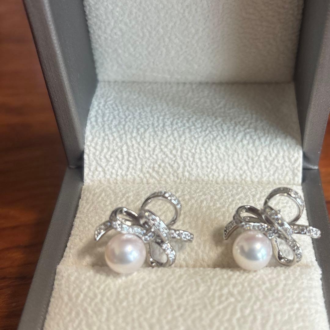 最高級　アコヤパールピアス　特別セール品　定価39800円　訳あり