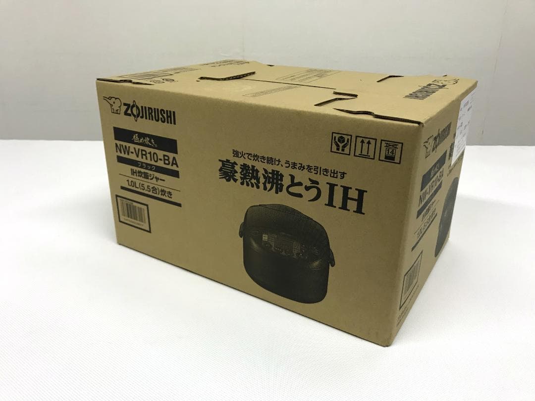 未使用品　象印 IH炊飯ジャー 5.5合炊き NW-VR10-BA　ブラック
