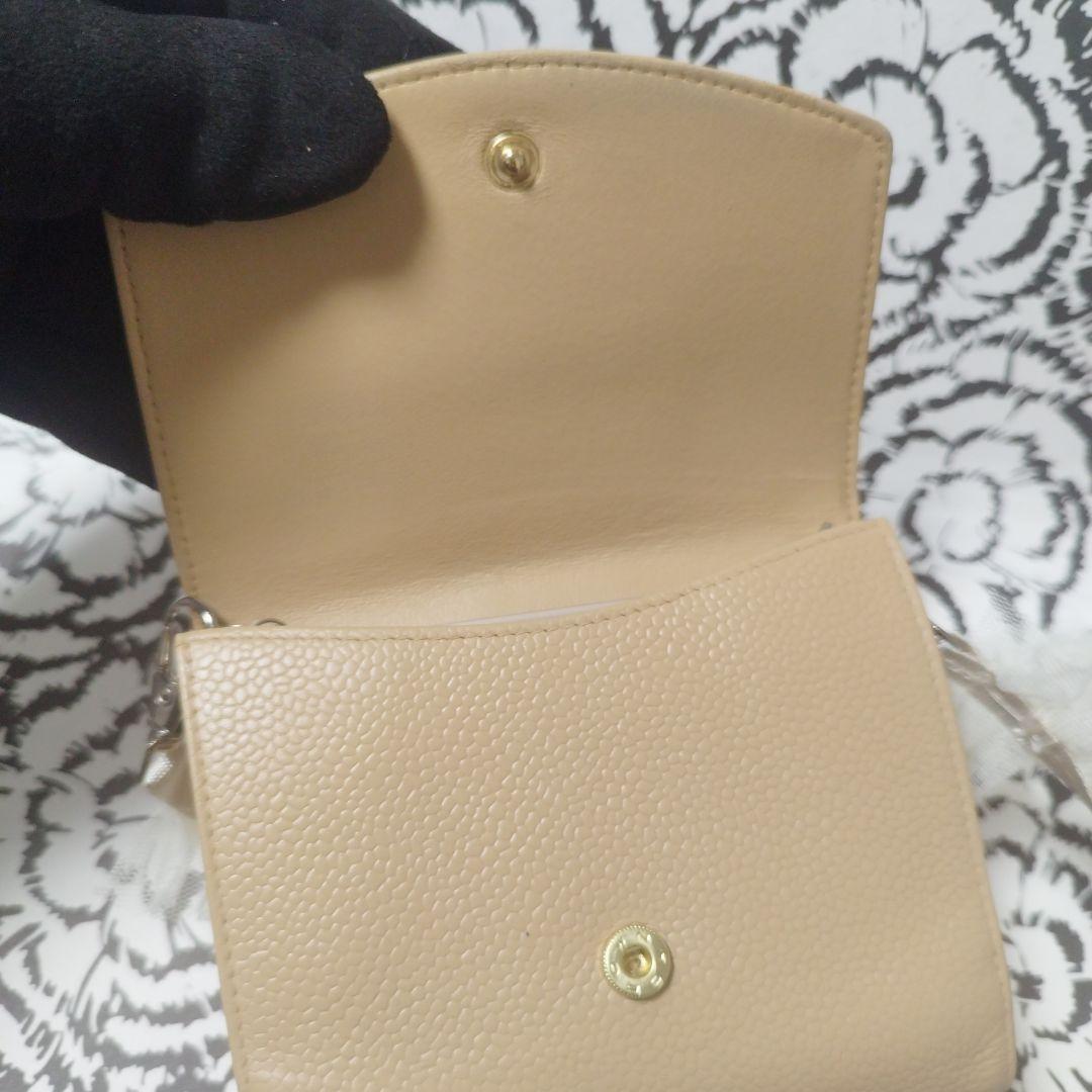 シャネル　斜め掛け　コンパクトウォレット