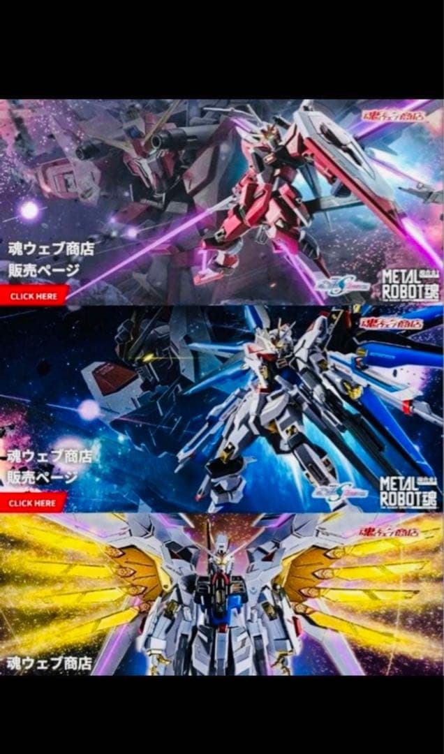 メタルロボット魂 ストライクフリーダムガンダム　3点セット