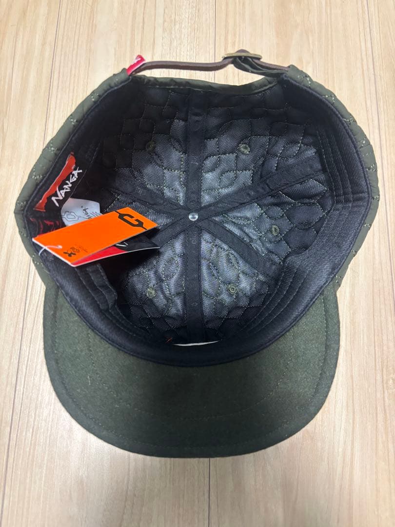 キルティングキャップ　ナンガ　clef オリーブ