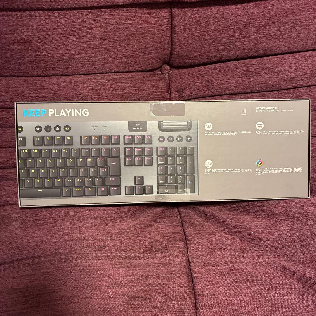 新品未使用 ロジクール G915X ワイヤレス テンキーあり 茶軸