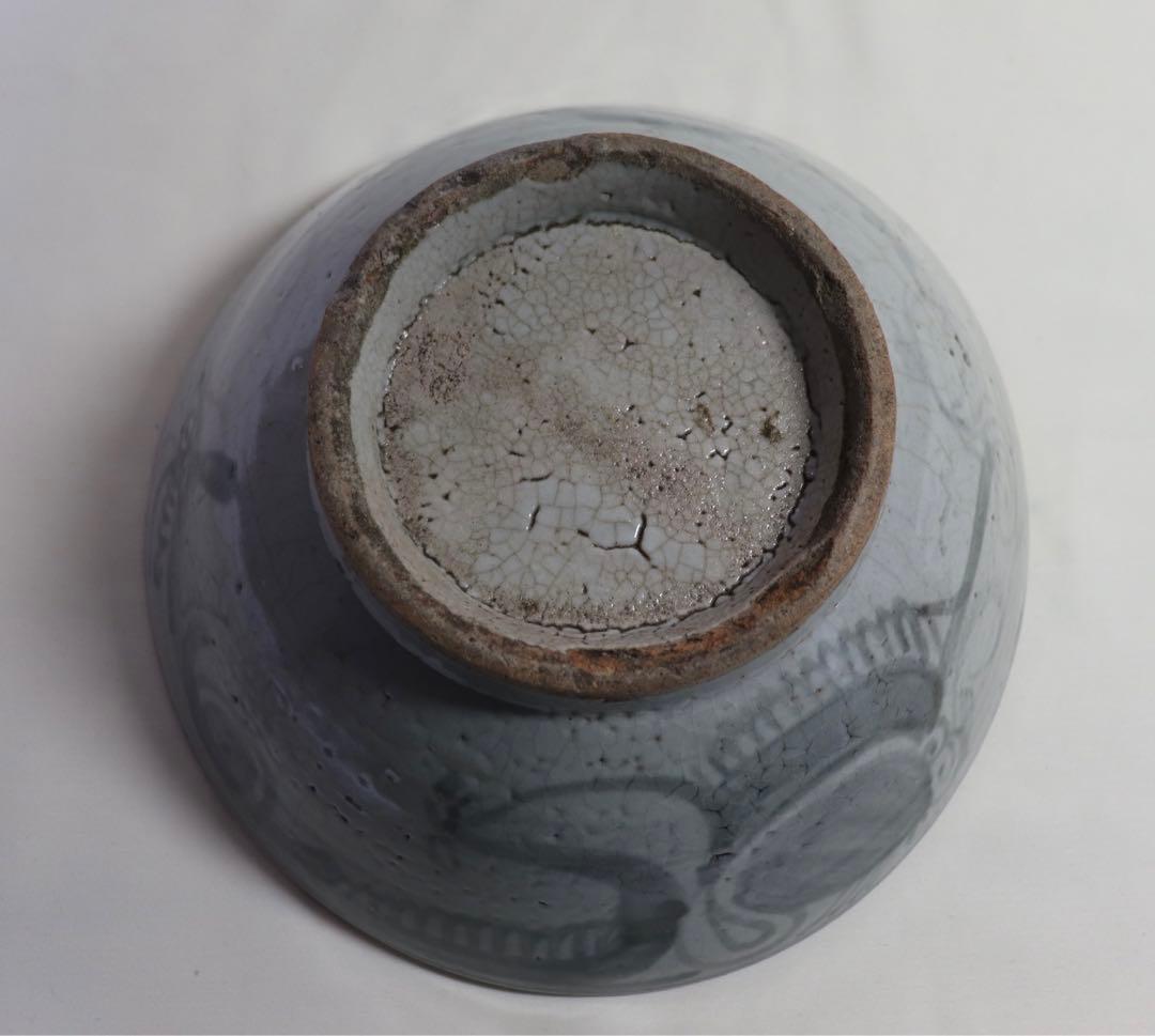 ツ　中国　清朝期　染付大鉢　龍紋　送料込み0408