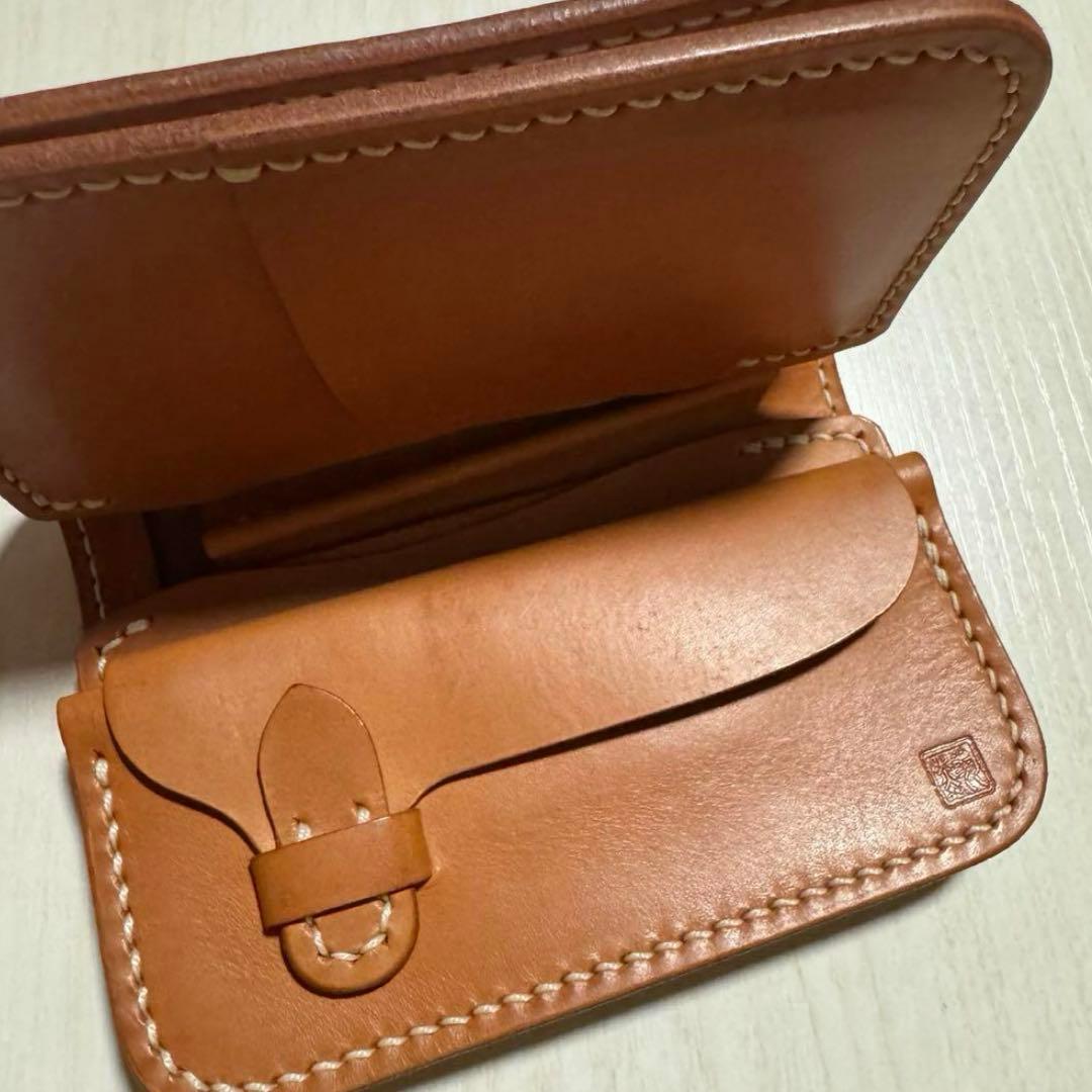 黒羽 CROW 国産 ミドルウォレット ナチュラル 財布