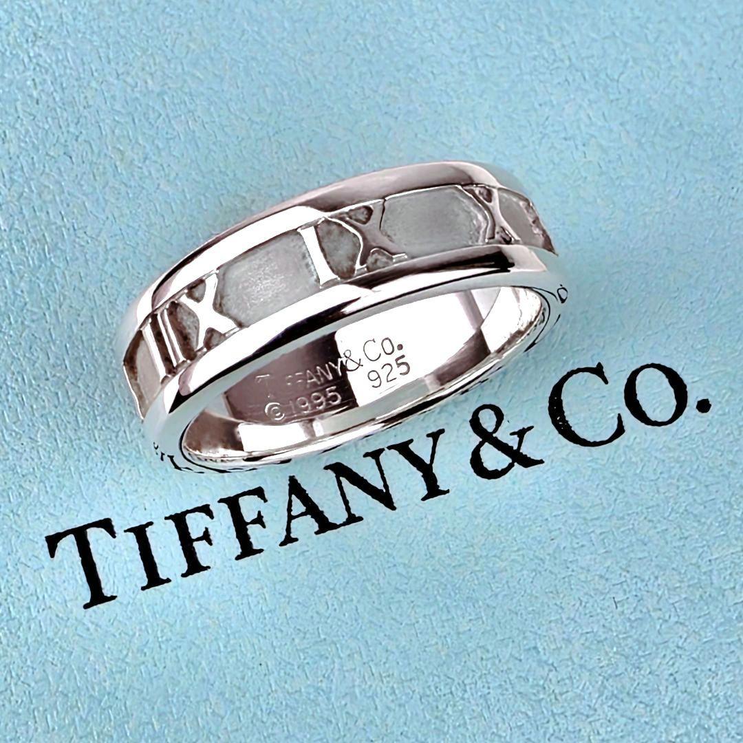 美品 ティファニー TIFFANY&Co. アトラス リング 指輪 14号