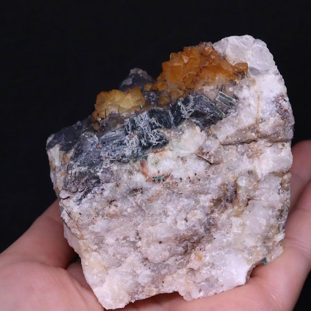 クォーツ水晶 ガレナ ブロシャン銅鉱 方鉛鉱 439.2g QZ293原石天然石