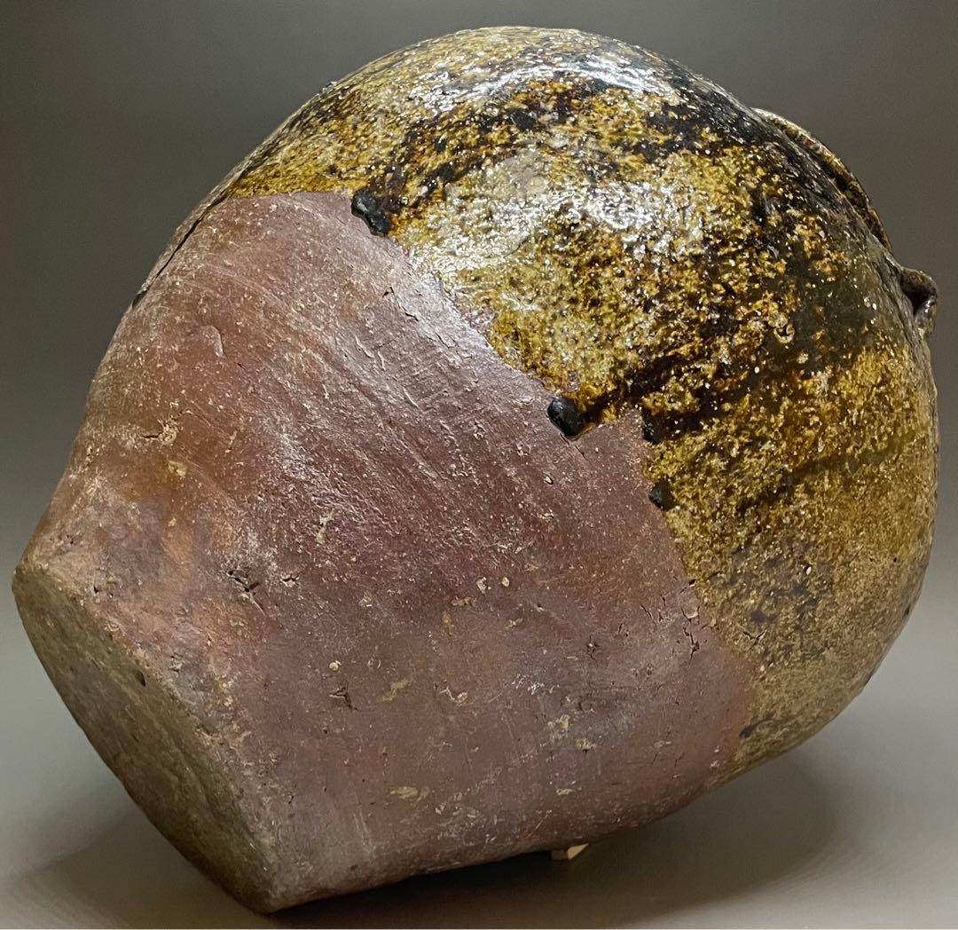 古常滑　三耳壺　胡麻だれ　大壺　32cm 　　　n577