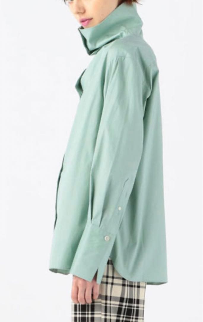 新品　CABAN コットンハイネックシャツ