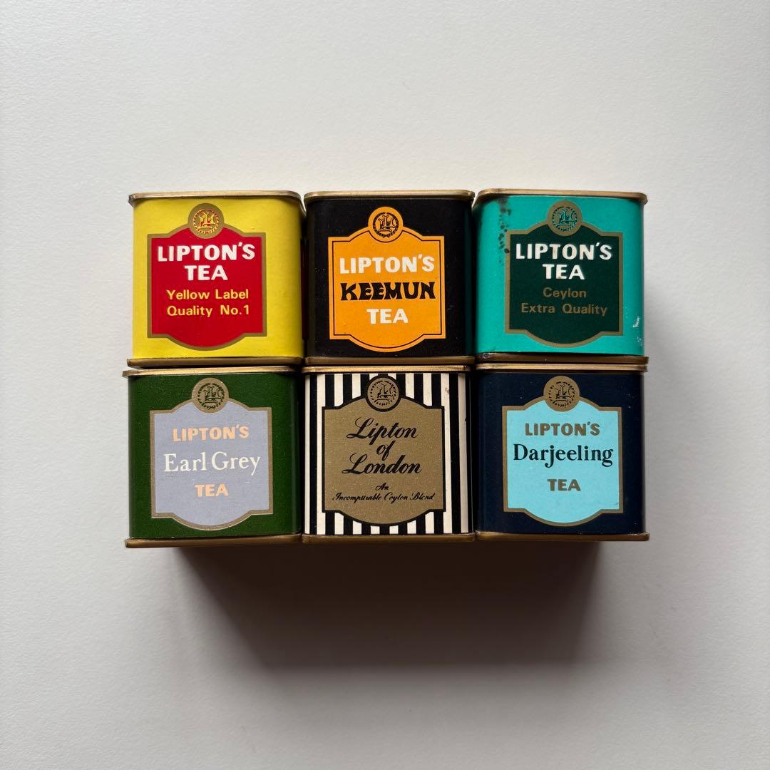 【希少】リプトン　ミニ紅茶缶　昭和レトロ