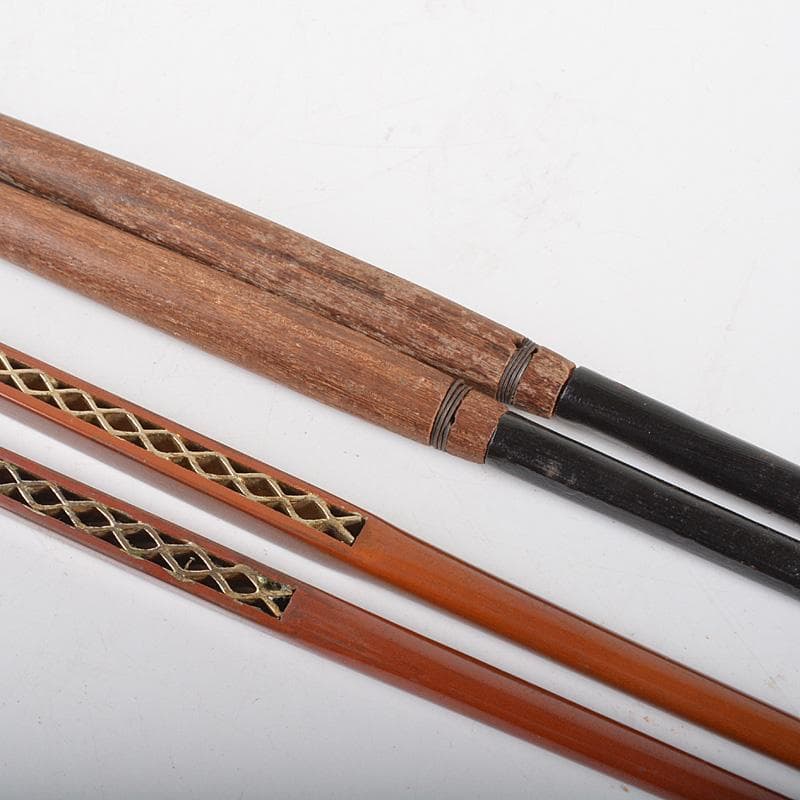 茶道具　銅製　鉄製　火箸　2点　まとめて　箱付　N　5971