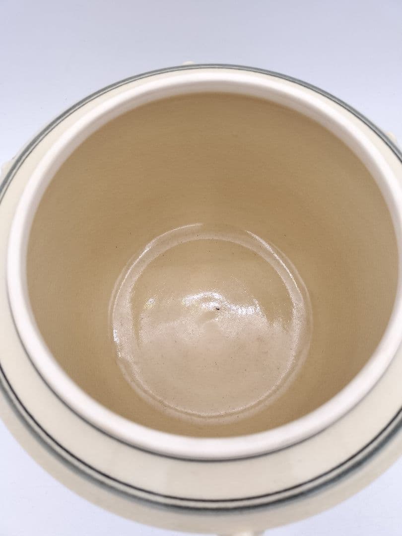 c254 【新品・未使用】水指 安南写 海老摘 龍ノ絵 西村徳泉 木箱 茶道具