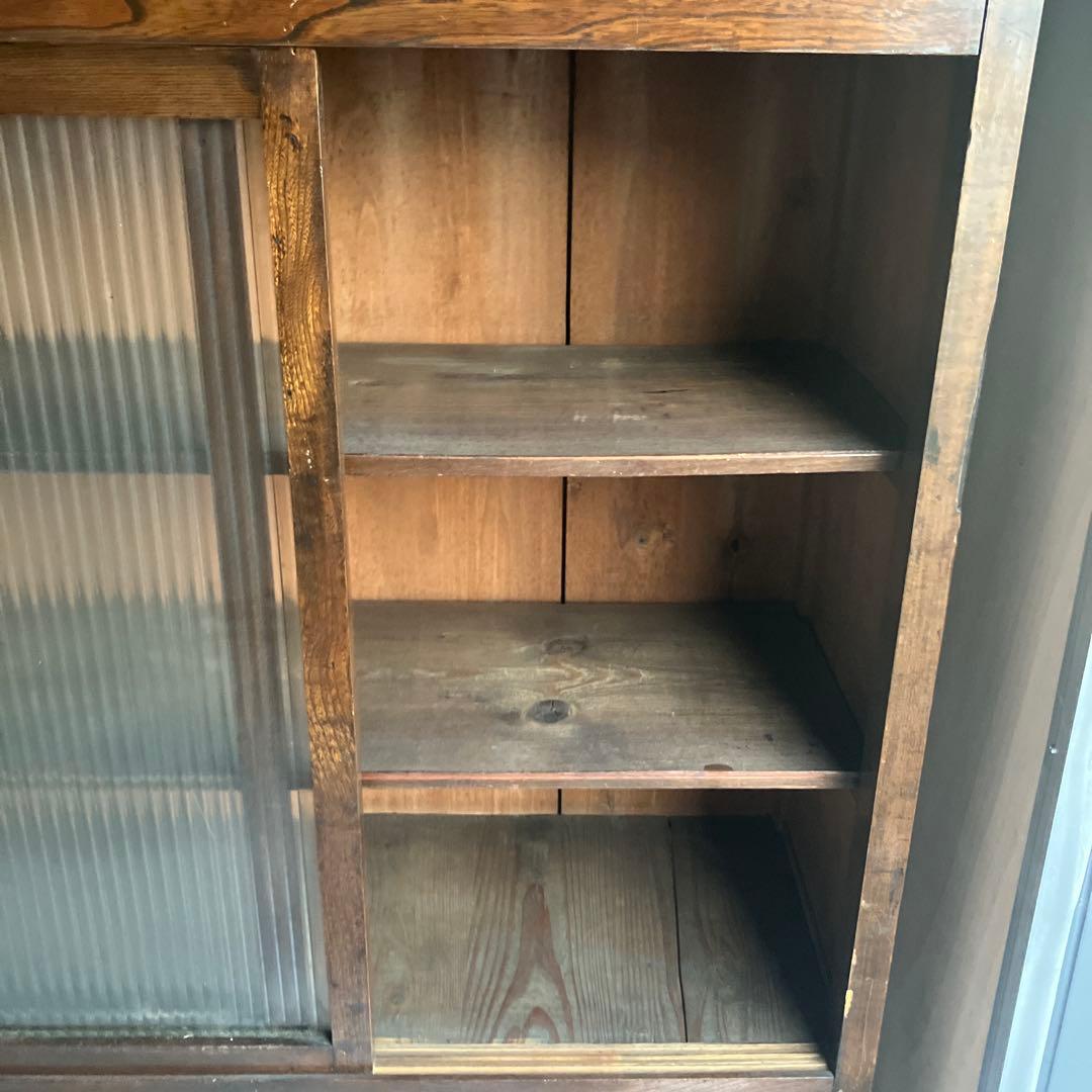 ぱぁるさん専用　木製ガラス扉キャビネット【引き取りの場合は送料分値引きします】