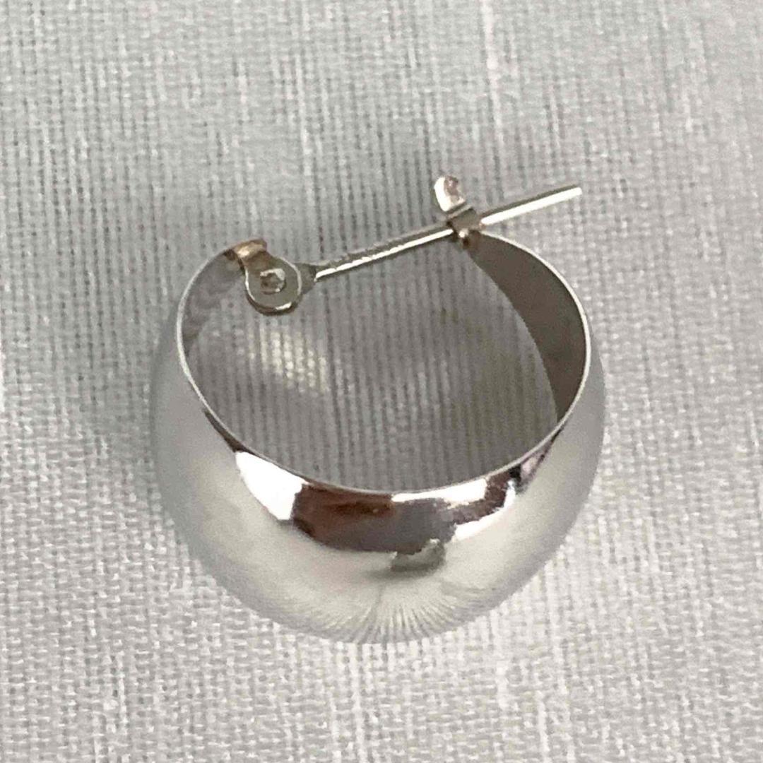 プラチナ【10×13mm 月甲フープピアス】pt900刻印入 日本製 新品！