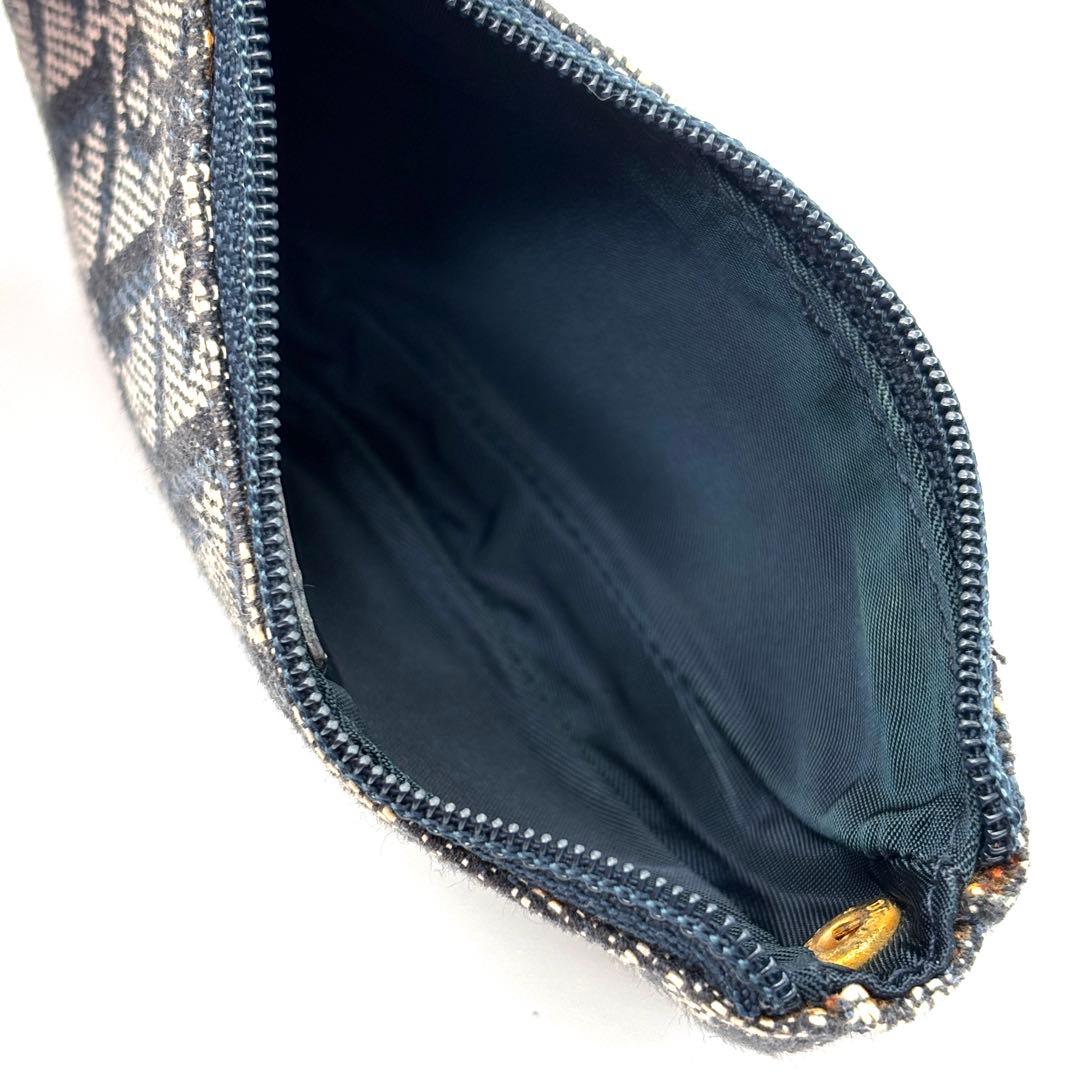 【正規品】ディオール ケース サドル トロッター キーリング ネイビー 金