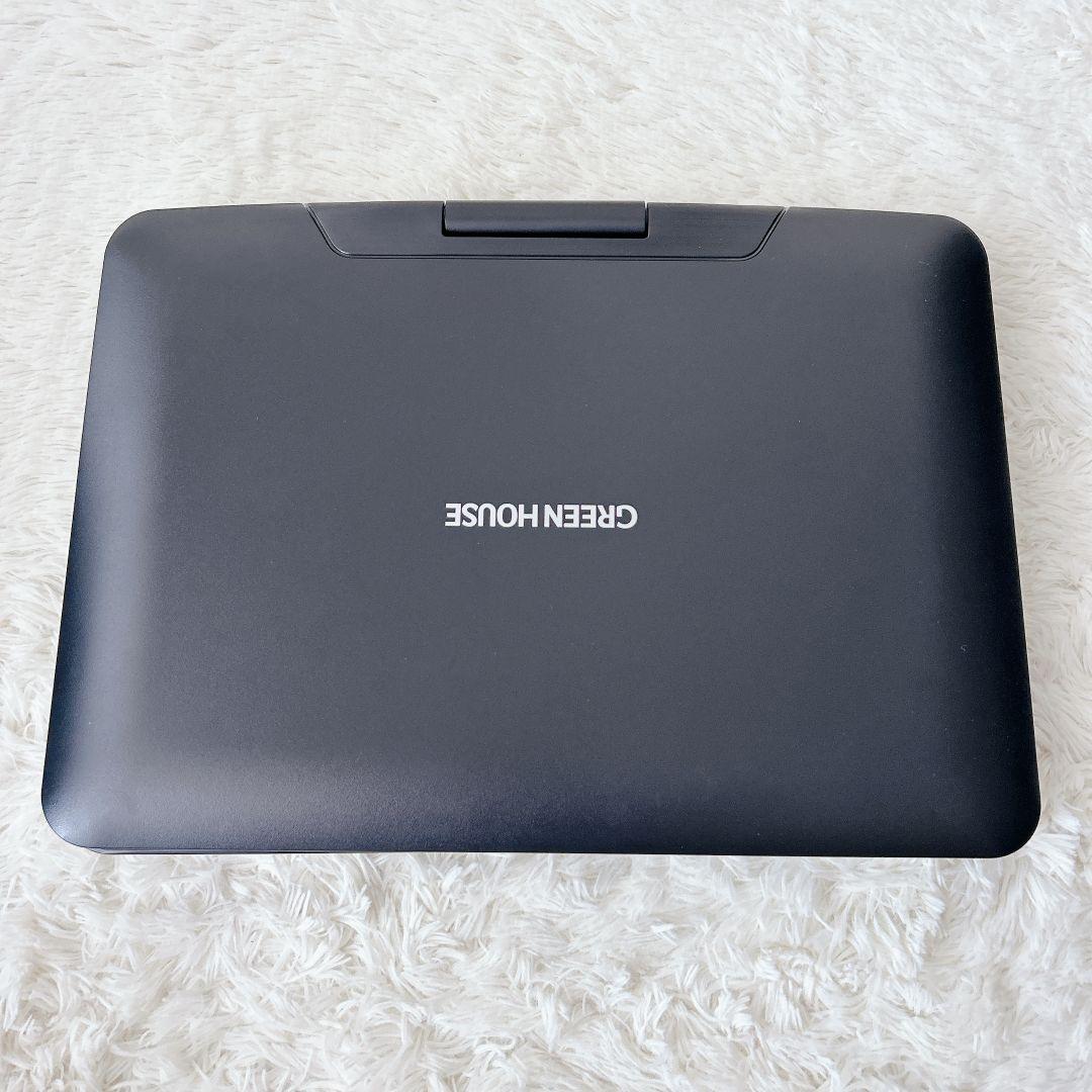 TVチューナー内蔵 ポータブルDVDプレーヤー GH-PDV14BTG-BK