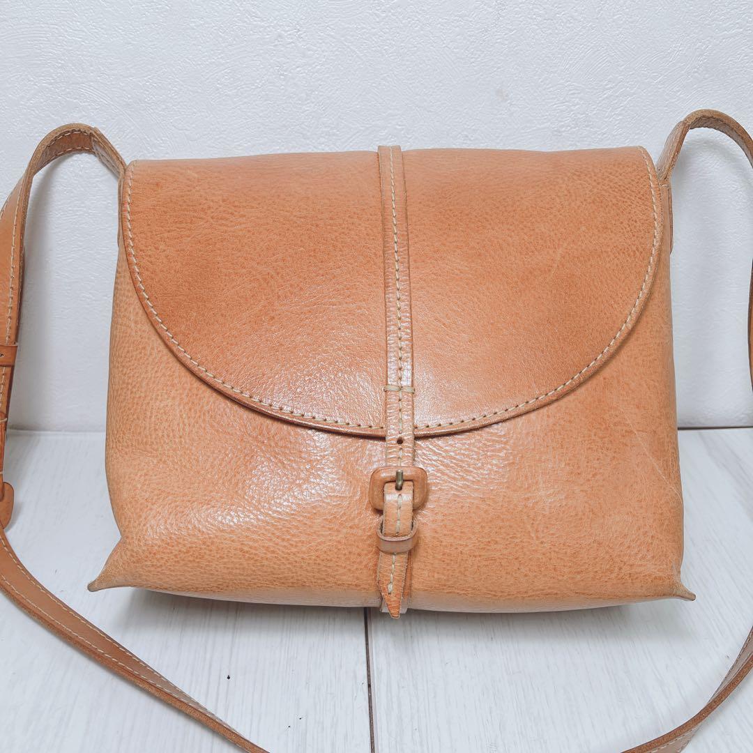 genten バッグ 牛革 ショルダーバッグ ゲンテン レザー 調整可能